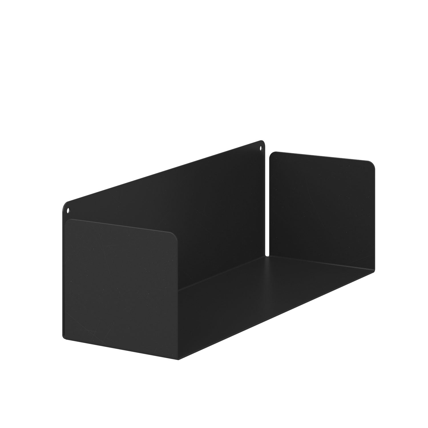 Estante flotante negro metálico, para libros o cocina, 45cm