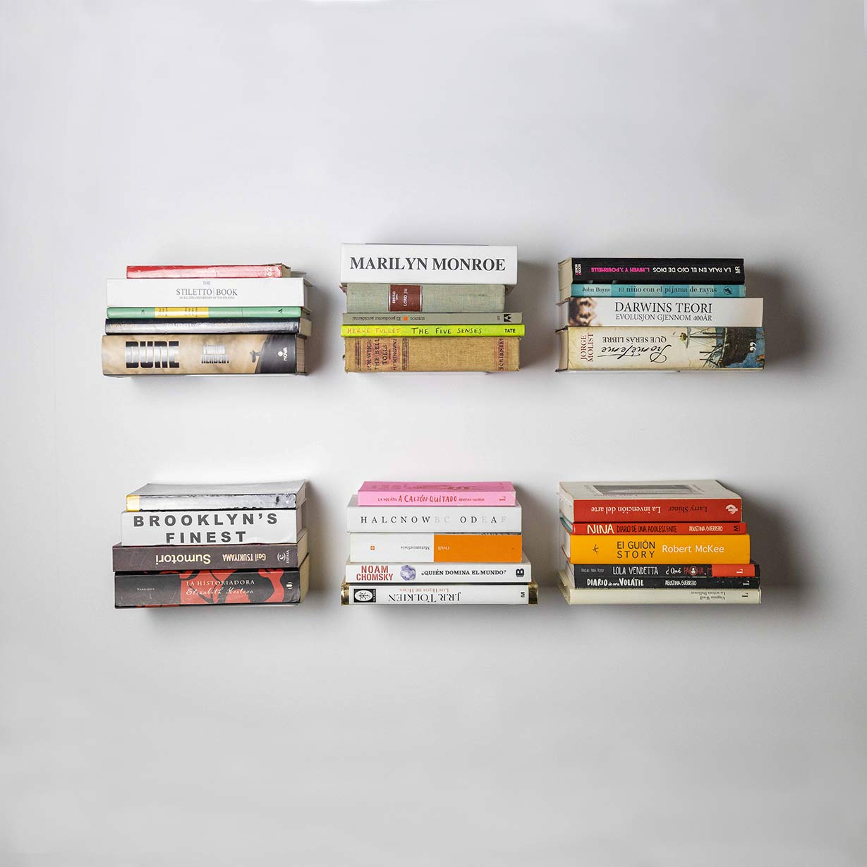 Joc de 6 - Prestatge per a llibres Gala