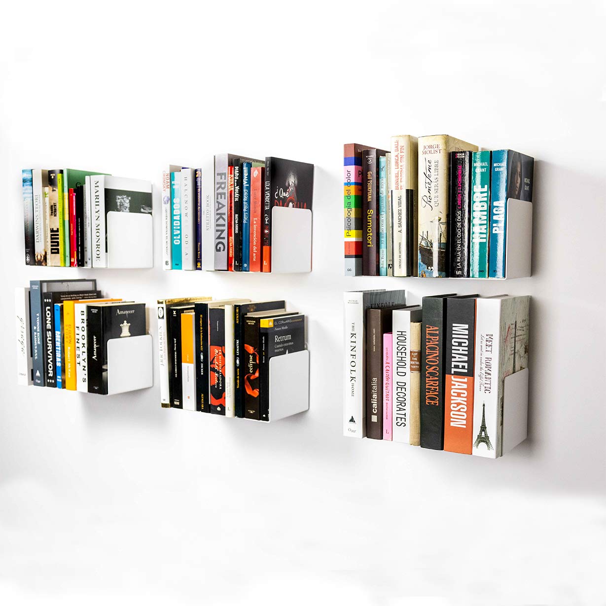 Joc de 6 - Prestatge per a llibres Alysa 30cm