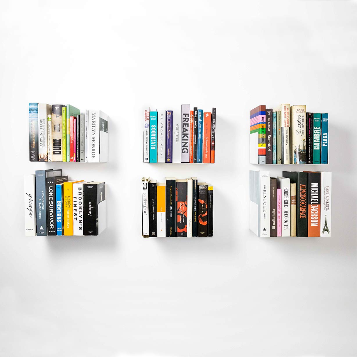 Joc de 6 - Prestatge per a llibres Alysa 30cm