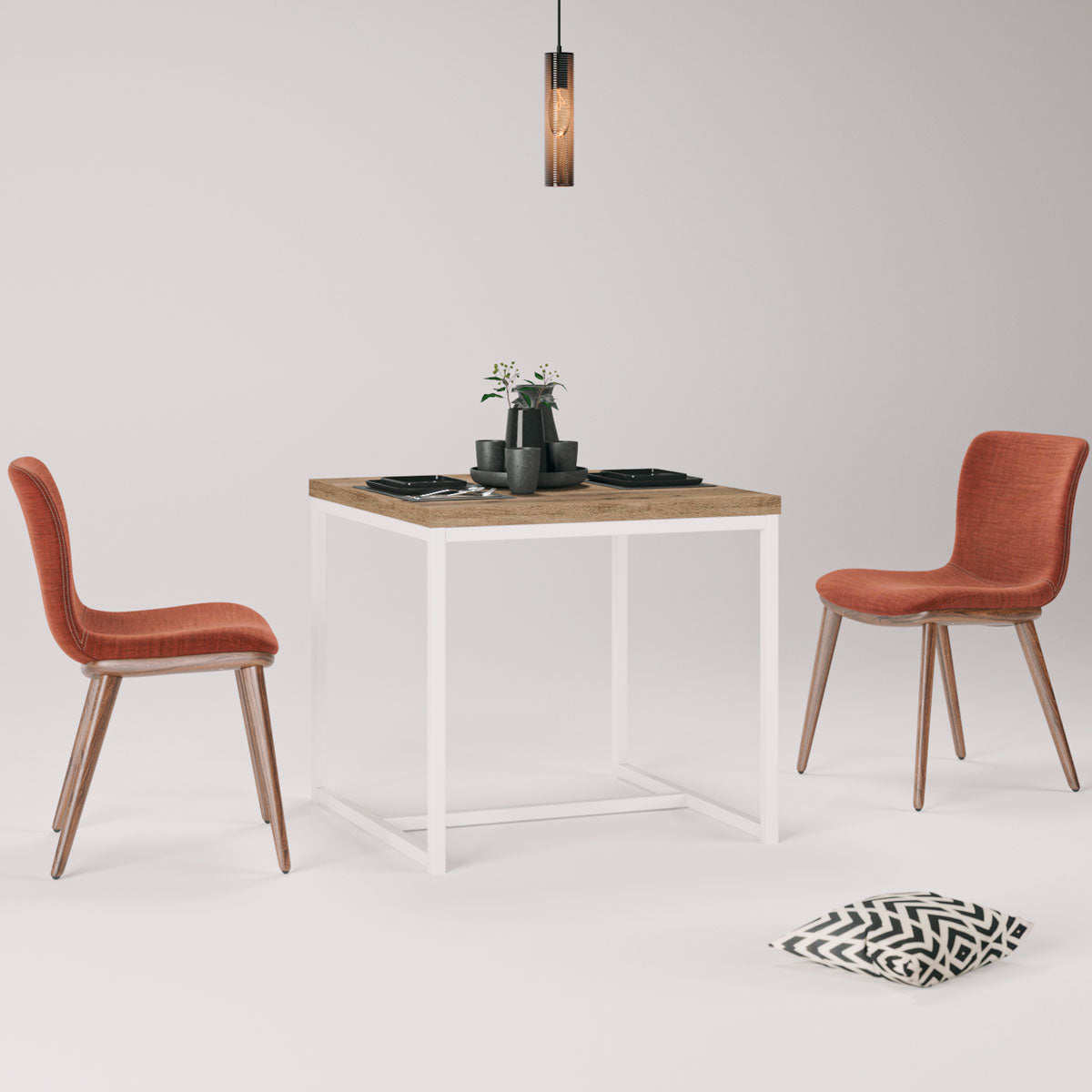 Taula de Menjador Malva 80x80 cm