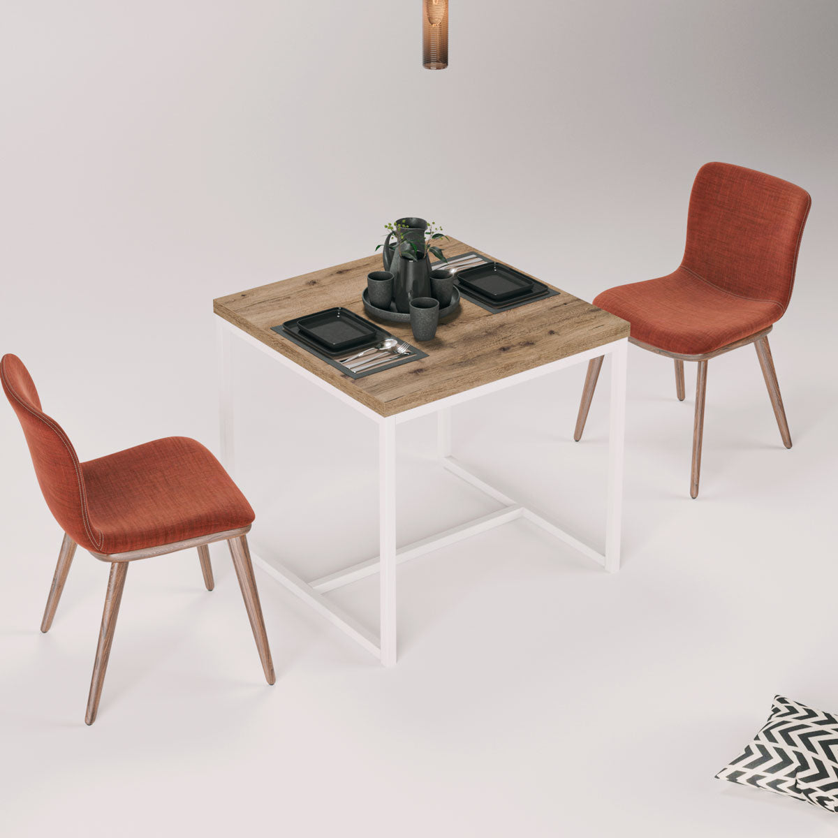 Taula de Menjador Malva 80x80 cm