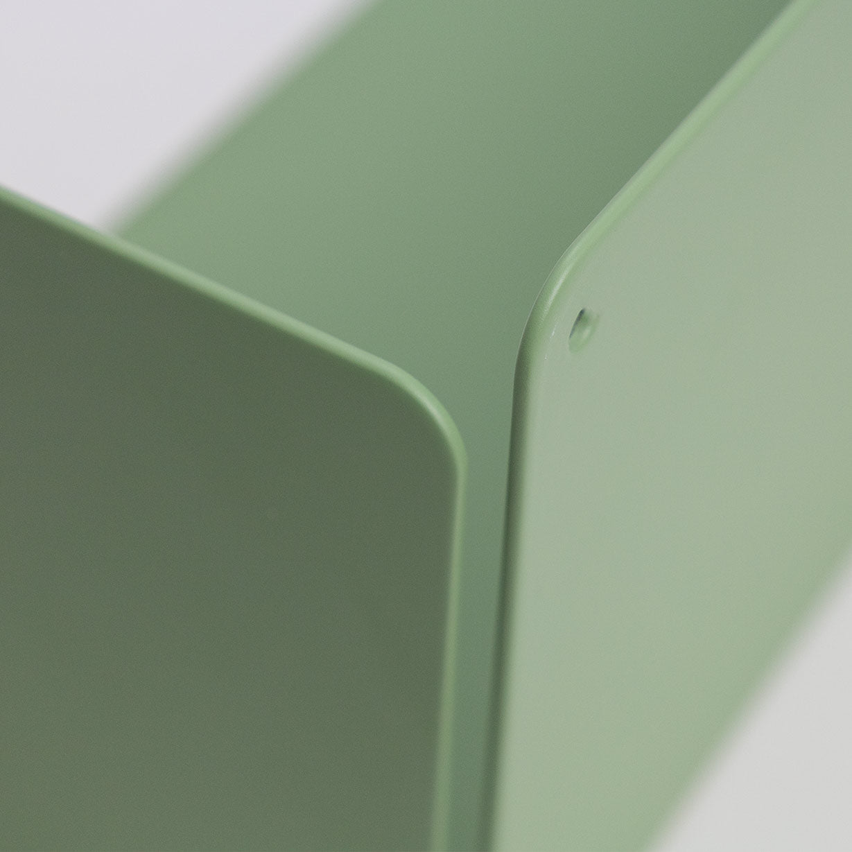 Estante verde de metal para pared, diseño moderno y original, para libros y decoración, 60cm