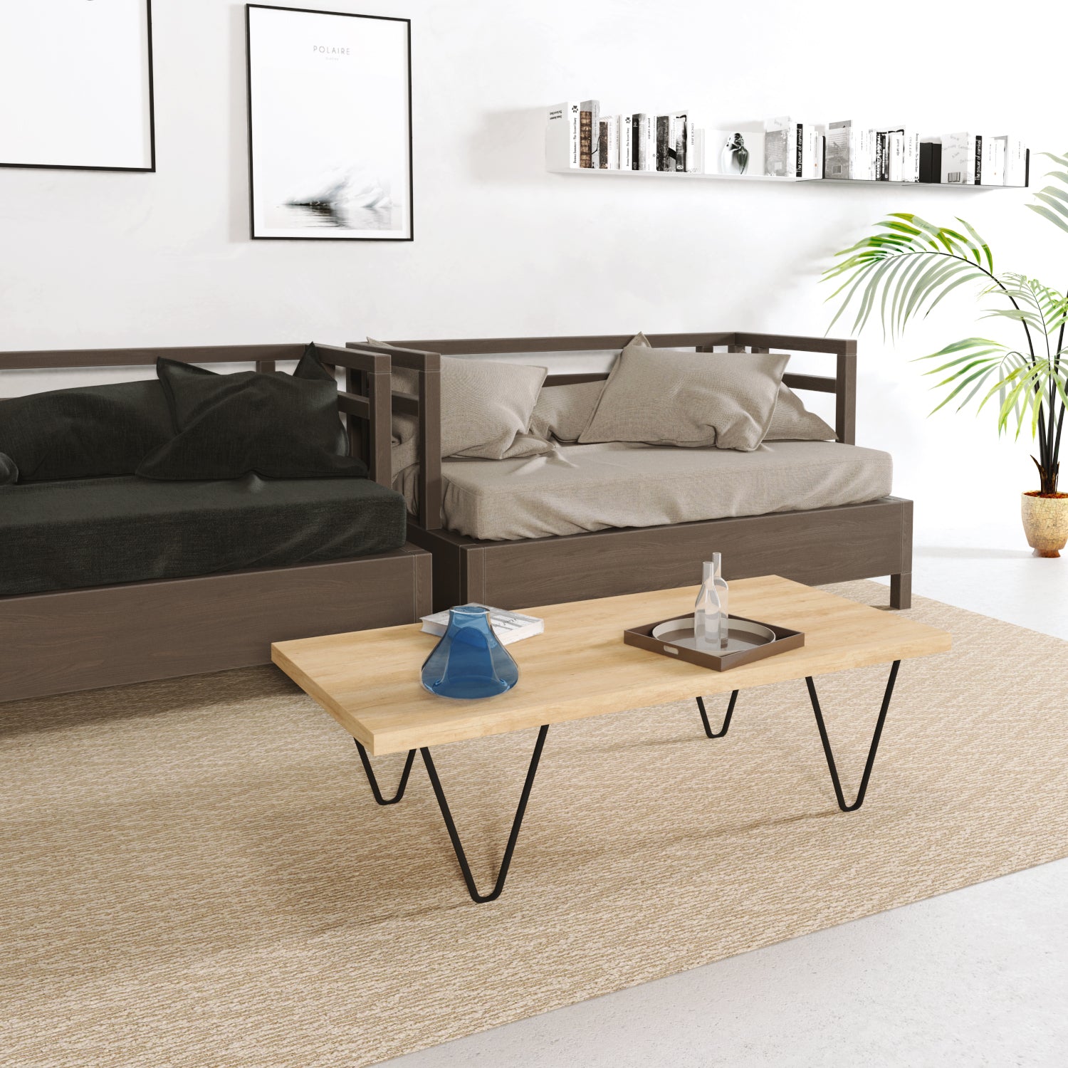 Taula de Centre Vasili 110x55 cm